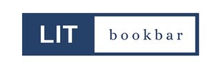 A rectangular logo with a blue background on the left containing the word "LIT" in white, and on the right, a white background with the word "bookbar" in thin, blue lowercase letters.